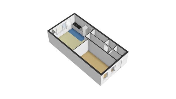 Floorplan - Tollensstraat 32B, 3117 SZ Schiedam